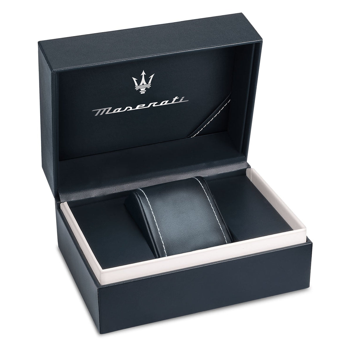 Maserati SFIDA Automatic Skeleton Blue Dial Silver Steel Strap Watch For Men - R882314001