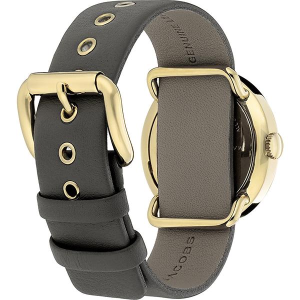 Marc Jacobs Amy Grey Dial Grey Leather Strap Watch for Women - MBM1287