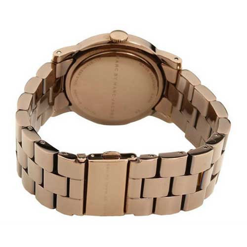 Marc Jacobs Amy Brown Dial Brown Steel Strap Watch for Women - MBM3119