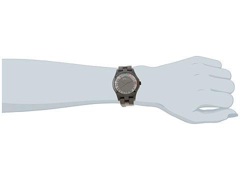 Marc Jacobs Henry Skeleton Black Dial Black Steel Strap Watch for Women - MBM3265