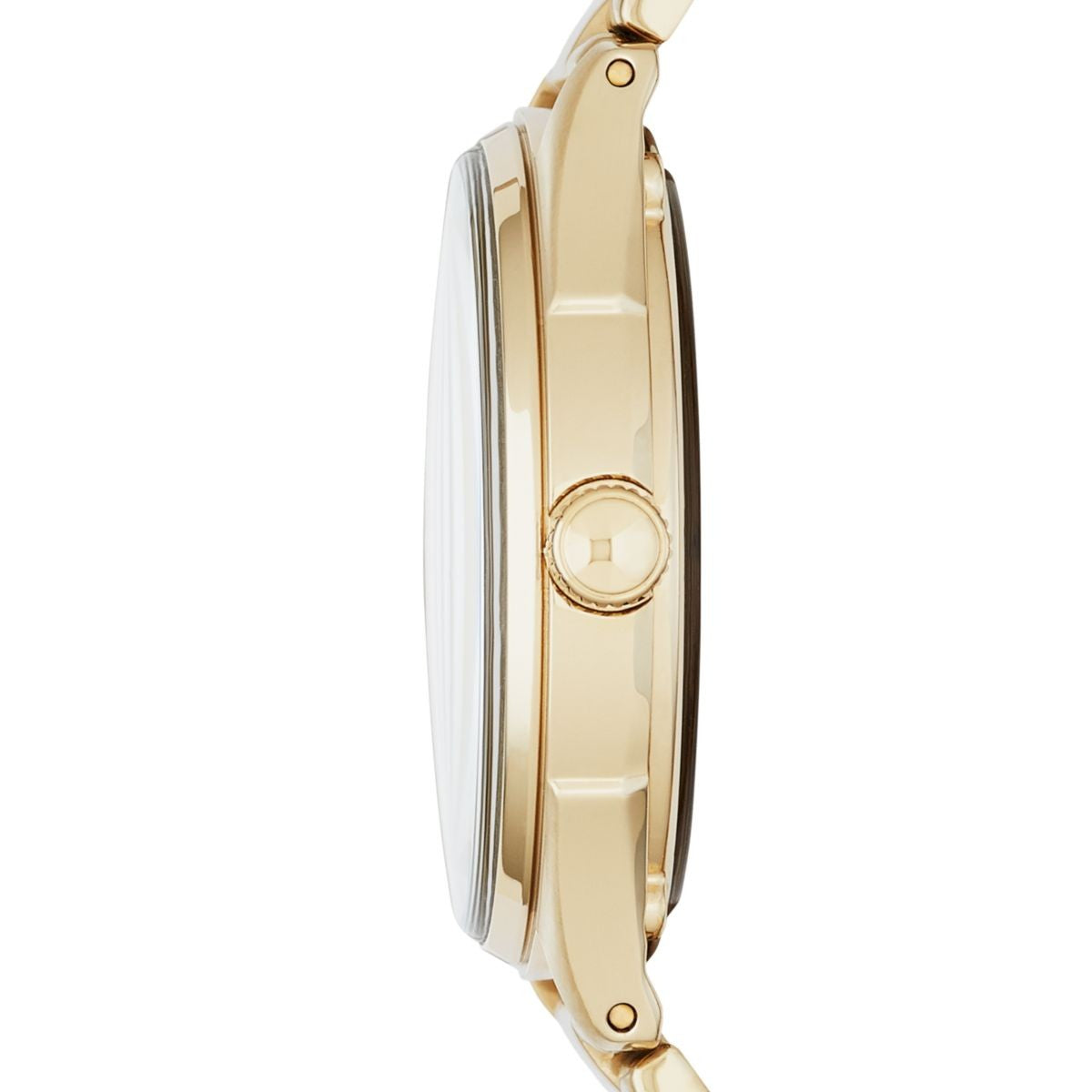 Marc Jacobs Marc Tether Transparent Gold Dial Gold Steel Strap Watch for Women - MBM3413