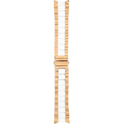 Michael Kors Bradshaw Chronograph White Dial Two Tone Steel Strap Watch For Women - MK5743