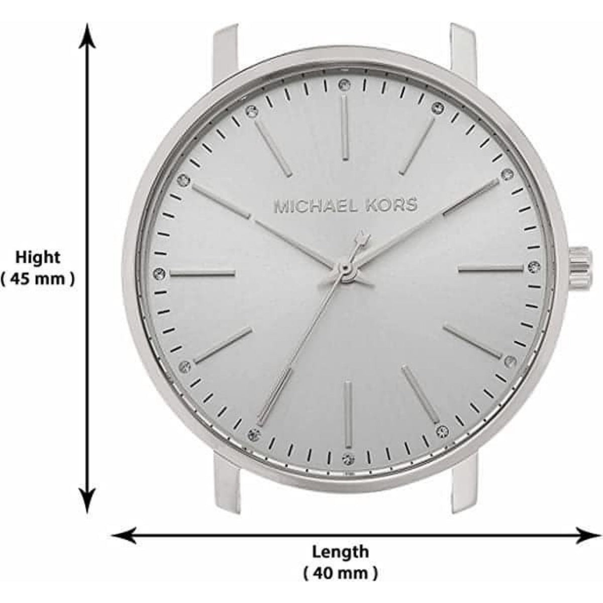 Michael Kors Pyper Quartz White Dial Silver Mesh Strap Watch for Women - MK4338