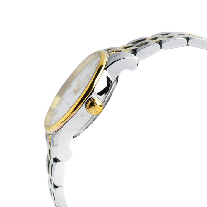 Mido Baroncelli III Automatic White Dial Two Tone Steel Strap Watch For Women - M7600.9.26.1