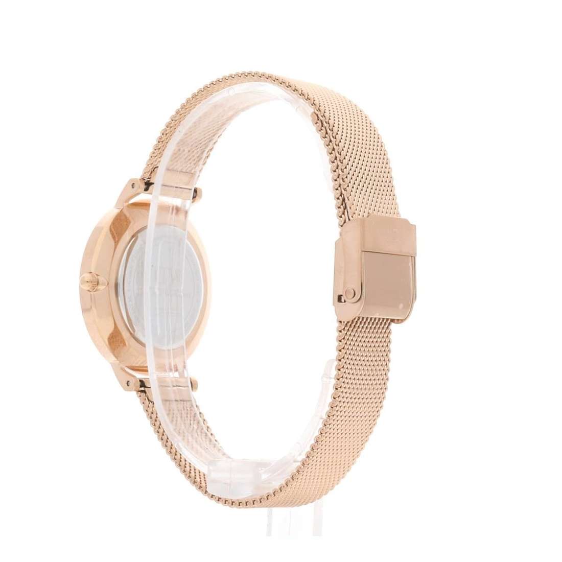 Daniel Wellington Classic Melrose Black Dial Rose Gold Mesh Bracelet Watch For Women - DW00100161
