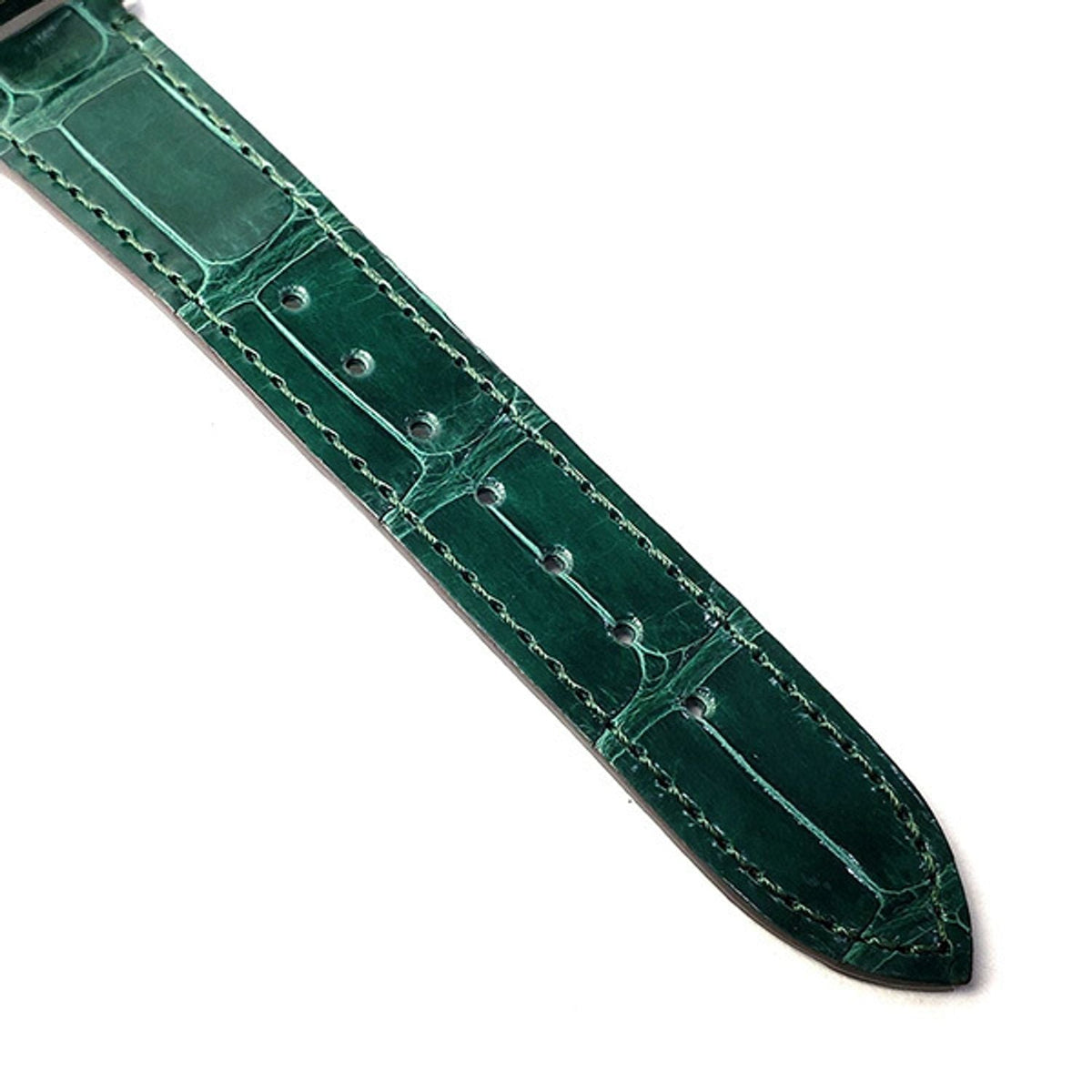 Gucci Grip Quartz Silver Dial Green Leather Strap Watch For Women - YA157404