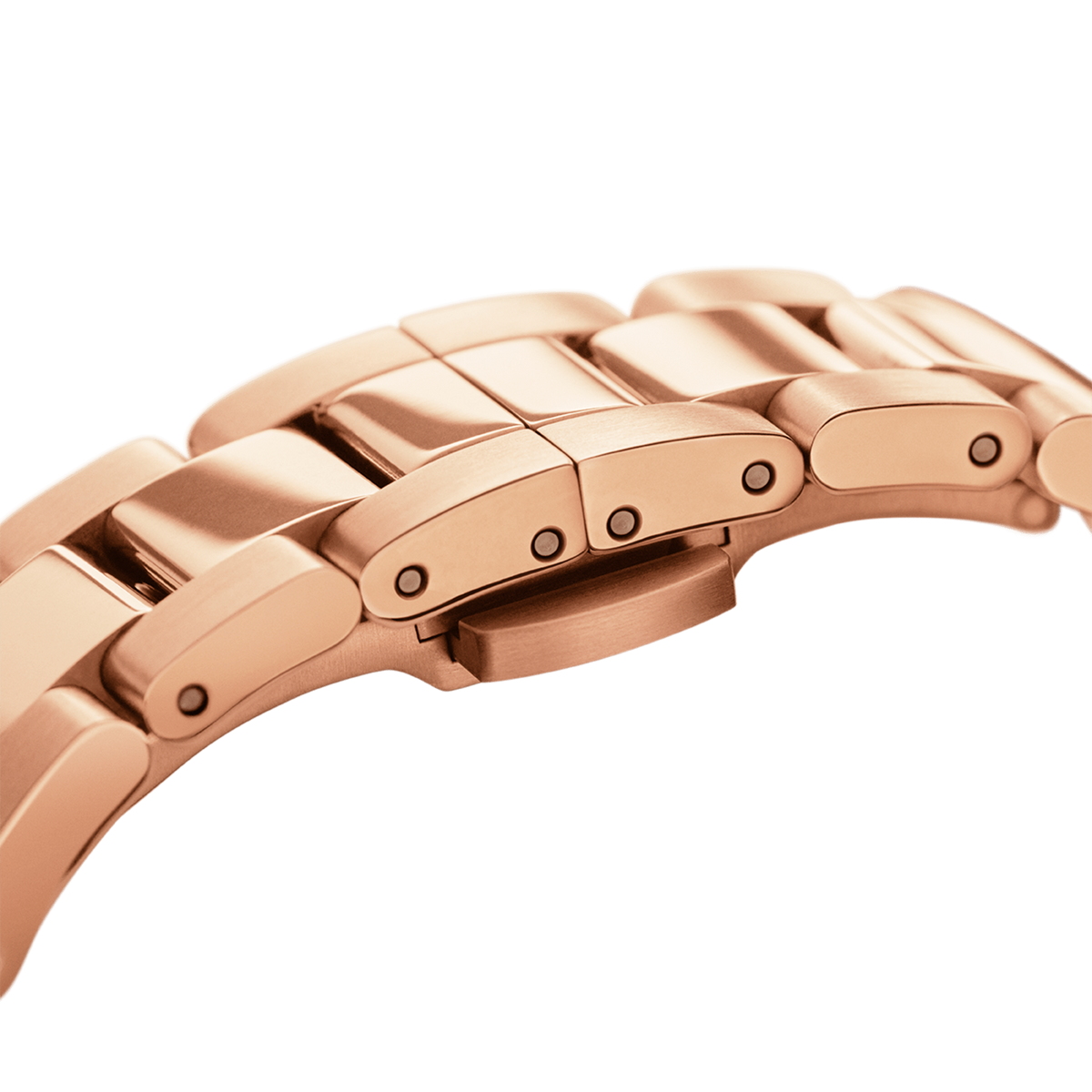 Daniel Wellington Iconic Donna Pink Dial Rose Gold Steel Strap Watch For Women - DW00100331