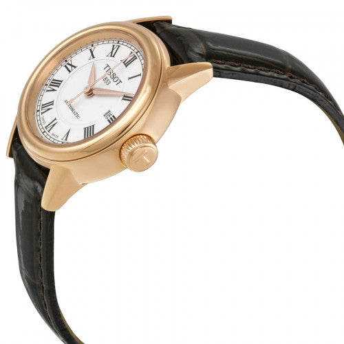 Tissot T Classic Carson White Dial Brown Leather Strap Watch For Women - T085.207.36.013.00