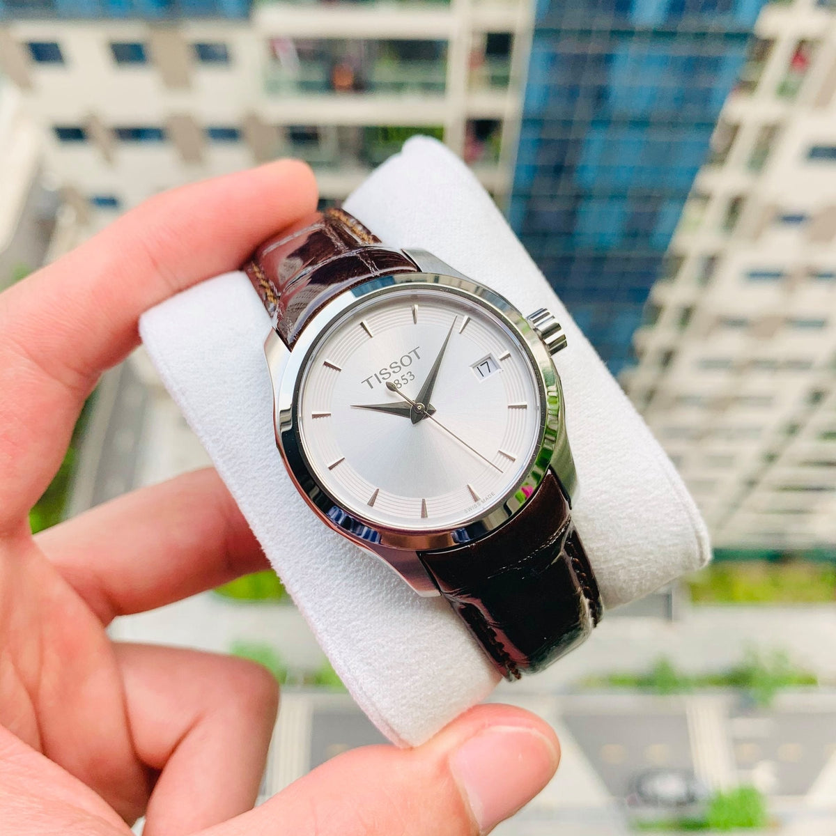 Tissot T Classic Couturier Quartz Silver Dial Watch For Women - T035.210.16.031.03