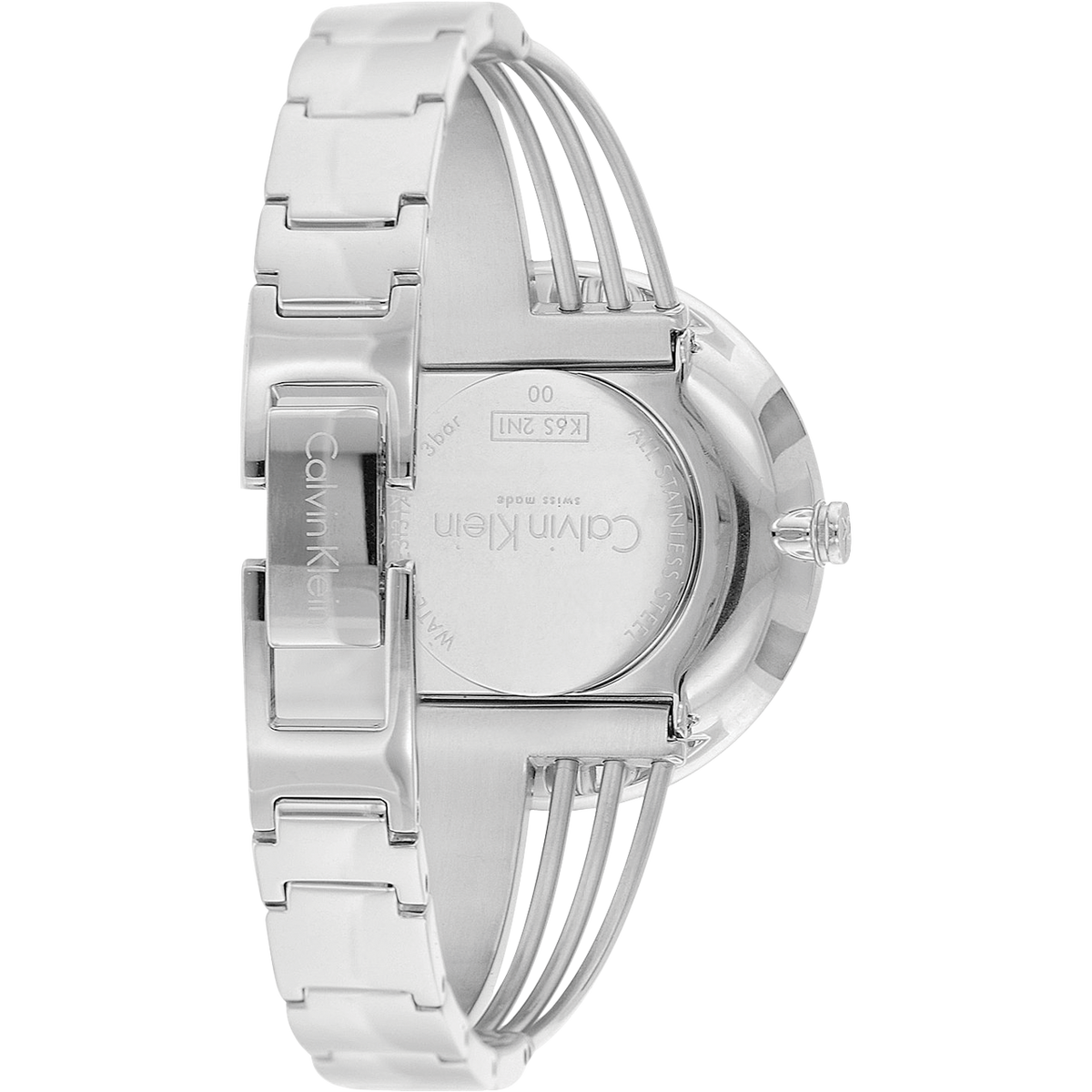 Calvin Klein Drift Silver Dial Silver Steel Strap Watch for Women - K6S2N116